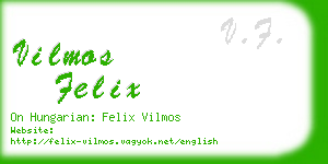 vilmos felix business card